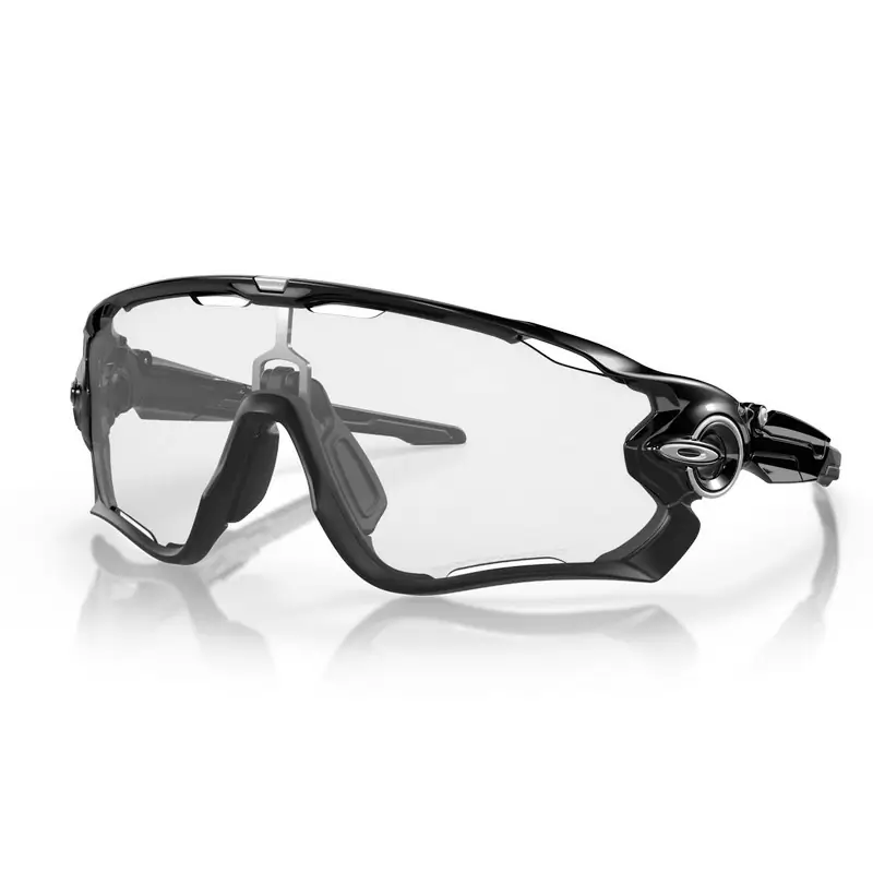 OCCHIALI JAWBREAKER POLISHED BLACK LENTE IRIDIUM PHOTOCHROMIC